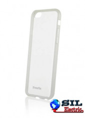 Carcasa iPhone6Plus transparent/alb Microshield Accent XtremeMac foto