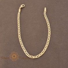 Bratara Victorio , 19 cm unisex placata aur 18K Brazilia cu stanta