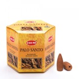 Cumpara ieftin Conuri parfumate HEM Palo Santo, backflow , fum greu