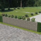 Gabion perete, oțel galvanizat, 630 x 30 x 100 cm, vidaXL