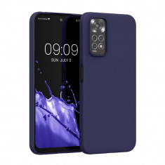 Husa Kwmobile pentru Xiaomi Redmi Note 11/Redmi Note 11s, Silicon, Albastru, 57368.182