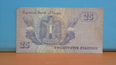 EGIPT - ND - 25 PIASTRES - F . foto