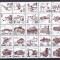 Coreea 1995 fauna auto arta MI 3765-69/3773-77/3779-93 stamp. w62