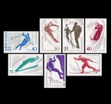1961 - Sporturi de iarna, serie nedantelata neuzata