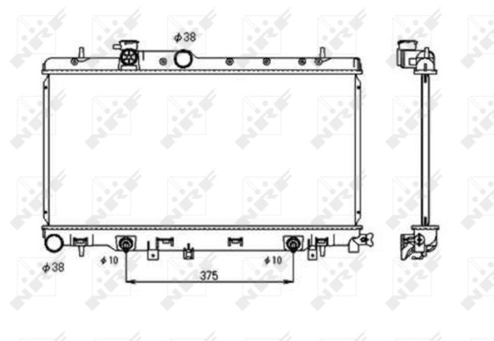 NRF 53698 Radiator, racire motor