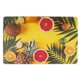 Suport farfurii cu model tropical, 43.5x28.5 cm, galben, CMCLASS