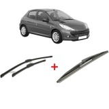 Cumpara ieftin Set 3 stergatoare PEUGEOT 206+ (2L_, 2M_) 2009 - 2013, pentru parbriz si luneta, Bosch Twin