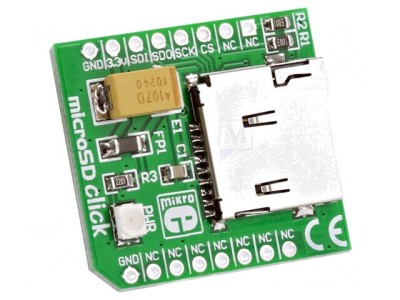 Placă MicroSD Click SPI MikroBUS 3.3VDC foto