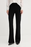 Joseph Ribkoff pantaloni culoarea negru, evazați, high waist, 163099