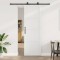 Ușă glisantă cu set de accesorii alb 78x232 cm din lemn masiv de pin