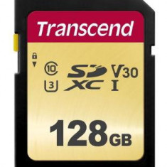 Card de memorie Transcend TS128GSDC500S, SDXC, 128GB, Clasa 10 UHS-I U3