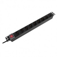 Pdu rack 19 inch 9 prize switch 16a 2m emtex