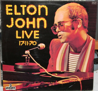 VINIL Elton John &amp;lrm;&amp;ndash; Elton John Live 17-11-70 (EX) foto