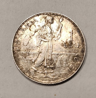 moneda 1 leu 1912 unc foto