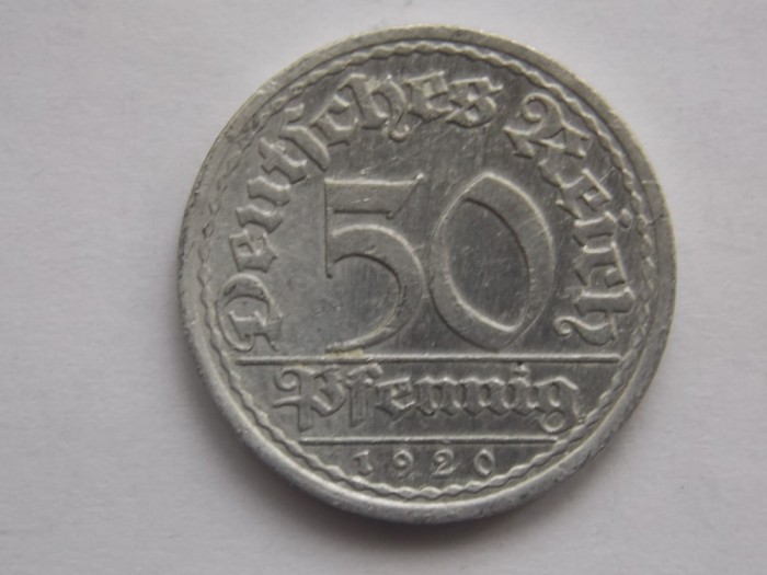 50 PFENNIG 1920-A GERMANIA