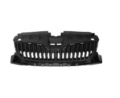 Grila masca fata Skoda Fabia, 12.2014-09.2018, negru, satin,