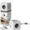 Prelungitor 4 prize CUB +2x USB lungime cablu 1.5m gri Allocacoc