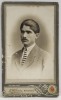 FOTOGRAF L. WAISMAN , BUCURESTI , DOMN CU CRAVATA , FOTOGRAFIE C.D.V. , CCA . 1900