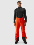 Pantaloni de schi cu bretele membrana 5000 pentru bărbați - roșii, 4F Sportswear