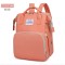 Rucsac Multifunctional pentru Mamici, Flippy, pentru Scutece Bebelusi cu Patut Pliabil, Roz