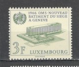 Luxemburg.1966 Noul sediu OMS Geneva ML.63, Nestampilat