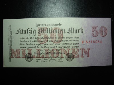 GERMANIA 50.000.000 MARCI 1923 UNC foto