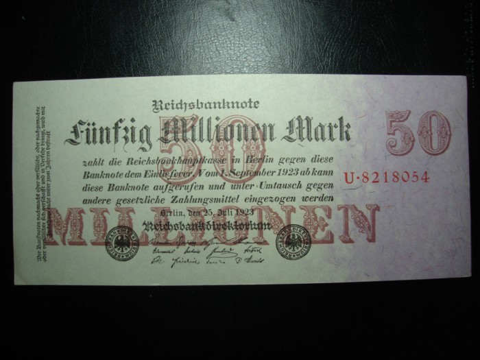 GERMANIA 50.000.000 MARCI 1923 UNC