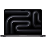 Laptop Apple MacBook Pro 14 cu procesor Apple M4 Pro, 12 nuclee CPU si 16 nuclee GPU, 24GB RAM, 1TB SSD, Space Black, Tastatura Internationala