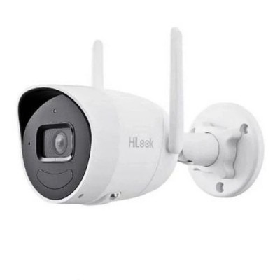 Camera IP Wi-Fi HiLook, 2 MP, IR 30m, EXIR 2.0, microfon si difuzor, slot card MicroSD, IP66 - IPC-B120HA-D/W(W) SafetyGuard Surveillance foto