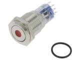 Comutator Anti-Vandalism DPDT 3A 250VAC IP67 Roșu