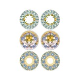 Set farfurii, Multicolor, 19 cm