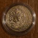 50 bani 2011, Mircea cel Bătr&acirc;n, Rom&acirc;nia, UNC, capsulă