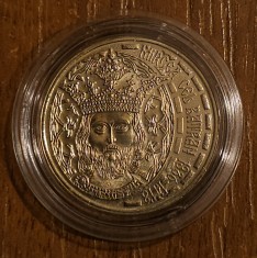 50 bani 2011, Mircea cel Bătr&acirc;n, Rom&acirc;nia, UNC, capsulă