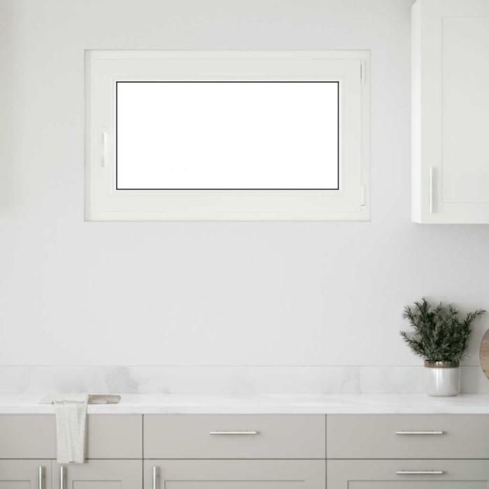 Fereastră de subsol &bdquo;RISOR&rdquo; 100x70 cm oscilo-batantă DIN dreapta, albă