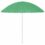 Umbrela de plaja Hawaii, verde, 300 cm GartenMobel Dekor, vidaXL