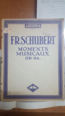 Fr. Schubert, Moments musicaux, Momente muzicale, Nr. 7, OP. 94 foto