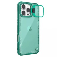 Husa iPhone 16 Pro Max Nillkin Iceblade Prop, cu decupaj camera, verde foto