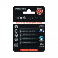 Acumulatori Panasonic Eneloop Pro AAA R3 930mAh 1,2V Ni-MH BK-4HCDE/4BE set 4 buc.