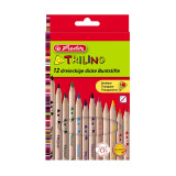 Creioane Color Triunghiular Trilino 1/1 Set 12, Herlitz