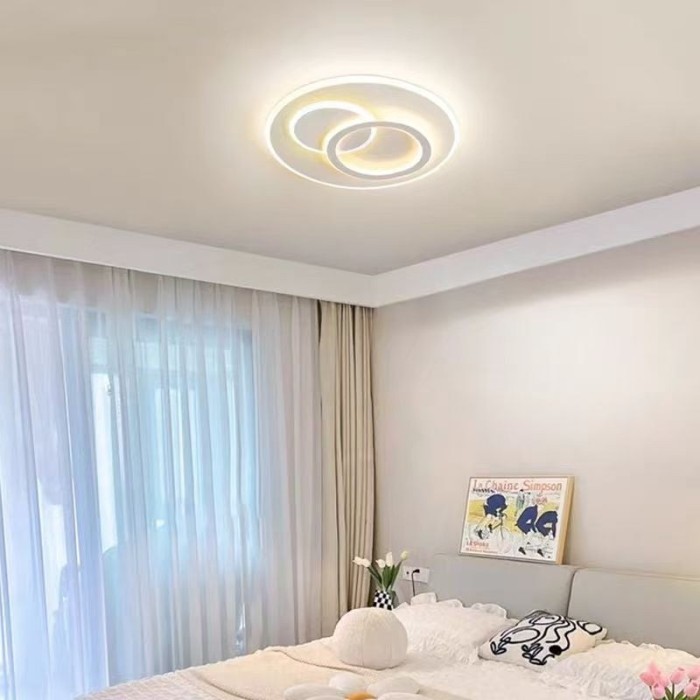 Lustra LED cu telecomanda NOLUX 120W, Rotunda, lumina Rece/Calda/Neutra, Dimabila, Alb ModernLight Concept