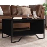 Masuta cafea Gossi neagra 75x51x40 cm lemn prelucrat. Masa living,canapea,laterala. Multifunctionala. Greutate max 50kg