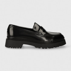 Gant mocasini de piele Aligrey femei, culoarea negru, cu platforma, 27571325.G00