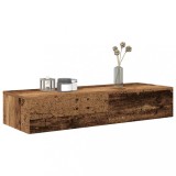 VidaXL Raft de perete cu sertare Lemn vechi 100x36x19cm Lemn prelucrat