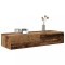 Gossi raft de perete cu sertare lemn vechi 100x36x19cm lemn prelucrat