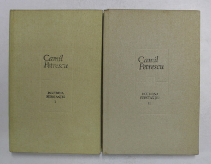 DOCTRINA SUBSTANTEI-CAMIL PETRESCU 2 VOL 1988