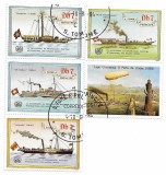 Sao Tome si Principe (3) - A 25-a aniversare a Organizatiei Maritime Internationale si Congresul Postal Universal, 1984 - serie obliterata, cu vinieta