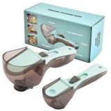 Set 2 Cupe Gradate pentru Bucatarie, Cupe de Masurat Reglabile, Ergonomic, Confortabil, pentru Lichide si Solide