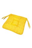 Cumpara ieftin Pernă de scaun galbenă 39 x 39 cm