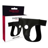 Darkness Sensations-Ham pentru Dildo cu Orificiu One Size-Piele