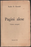 Radu D. Rosetti - Pagini alese. Volum omagial, 1935